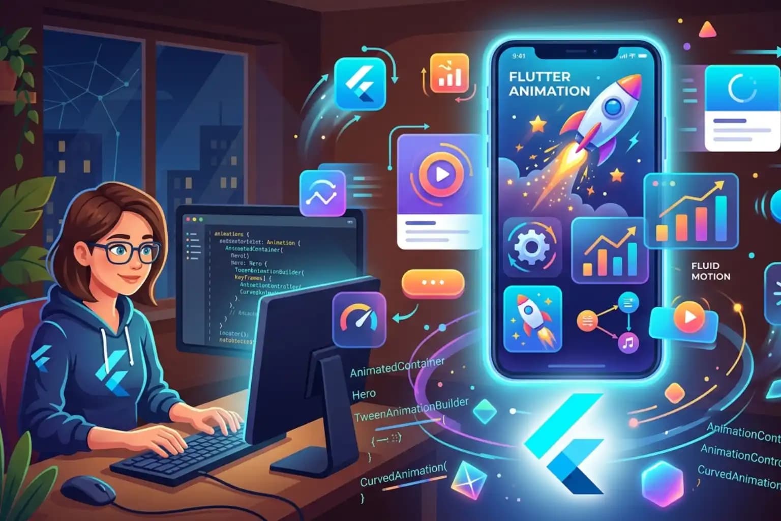 Animações em Flutter que não travam: guia de performance