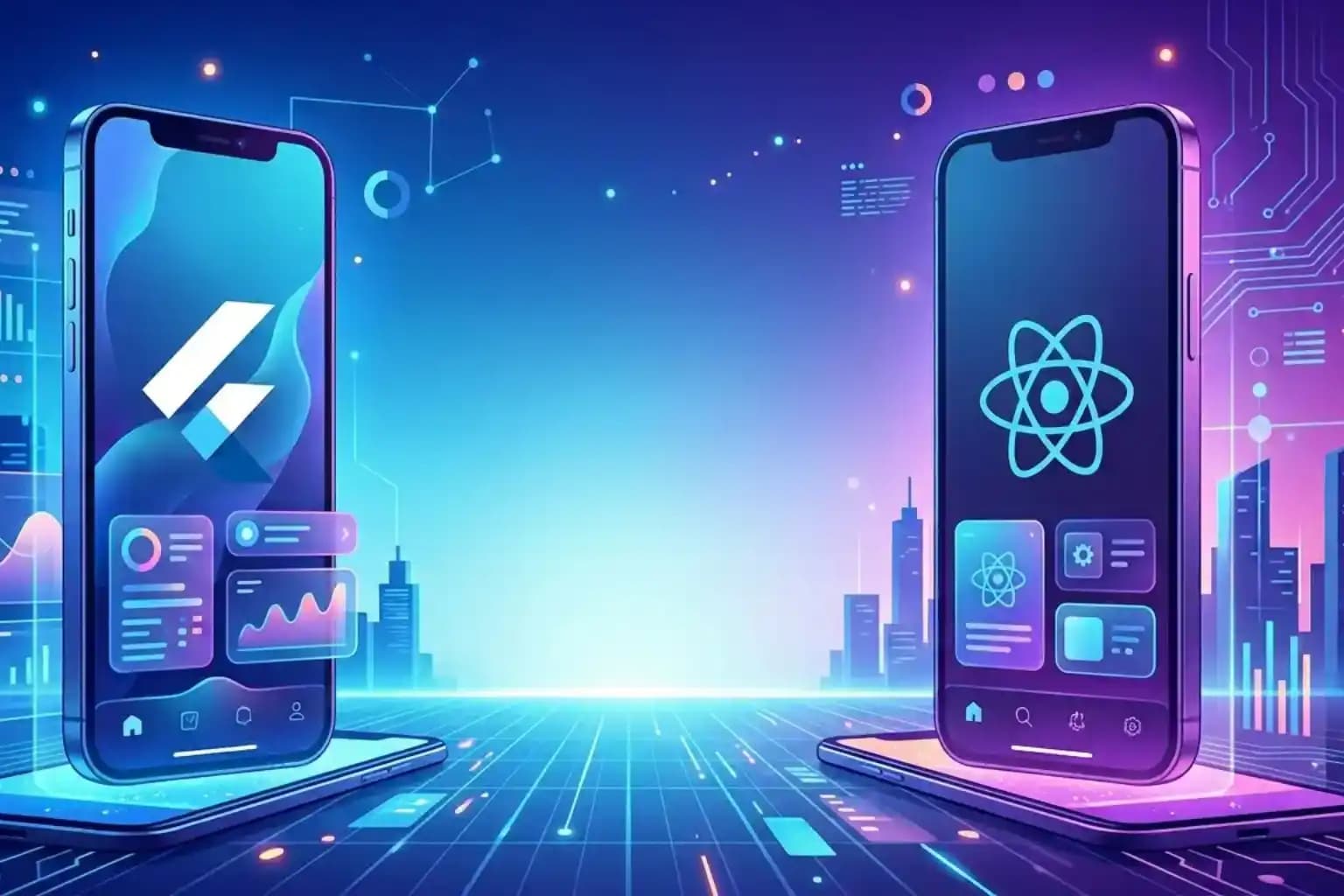 Flutter vs React Native em 2026: qual escolher para o seu app